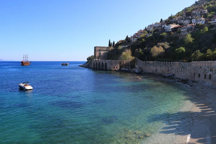 Alanya Antalya Marine Landscape turkey nature beach 2k 4k 5k