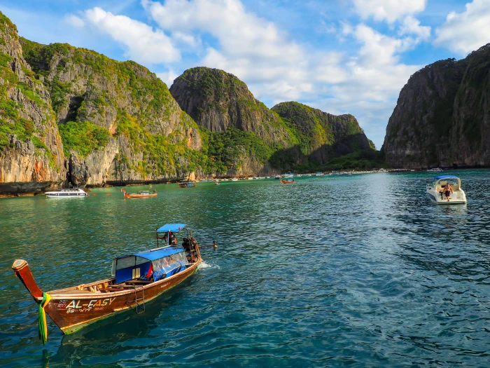 andaman asia bay beach beautiful beauty blue clear cliff 2k 4k