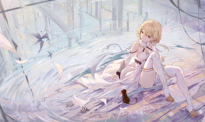 anime girls Genshin Impact Lumine Yajuu 2k 4k 5k 8k