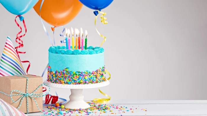 blue icing covered cake birthday receipt 2k 4k 5k 8k