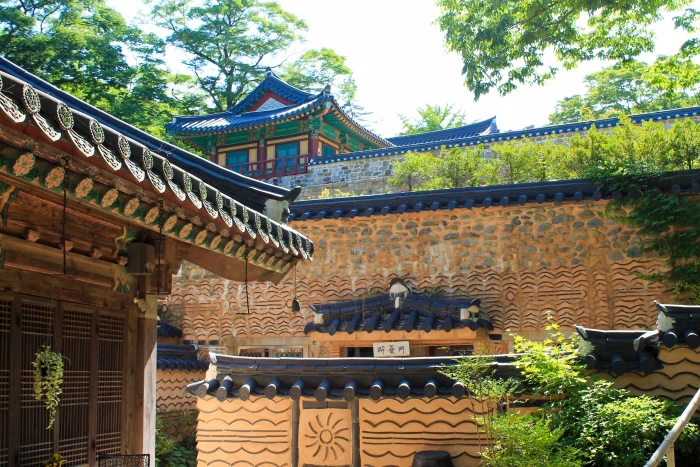 Castle Korean Traditional Wall ancient architecture south 2k 4k