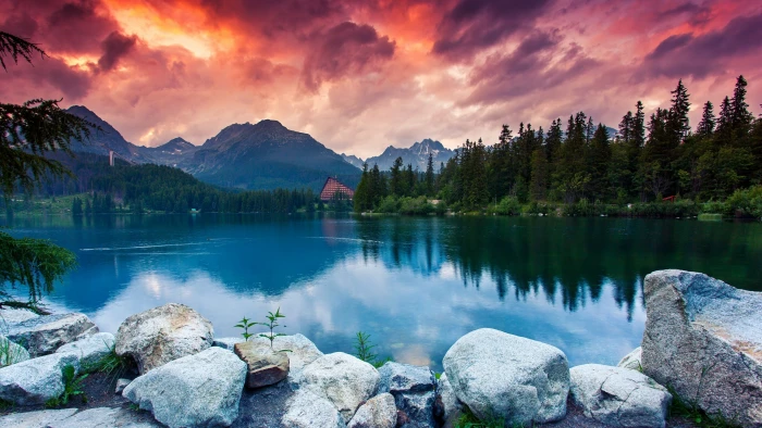 cloud slovakia strbske pleso high tatras cloudy national park 2k 4k