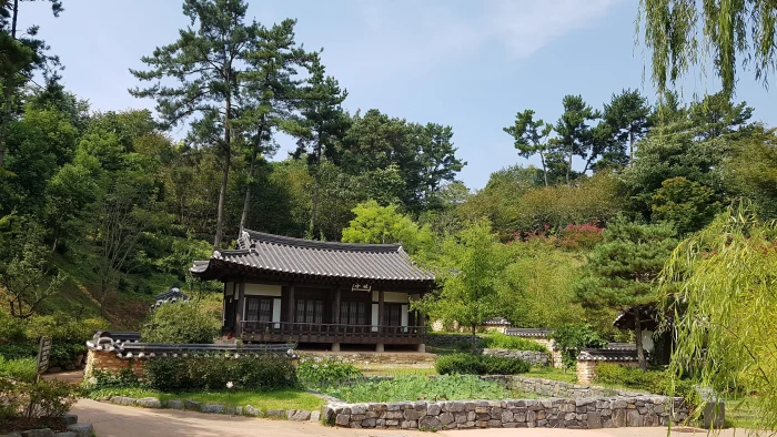 hanok garden republic of korea wood traditional building 2k 4k
