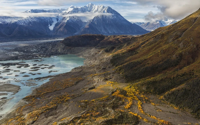 Kaskawalsh Glacier In Kluane National Park Canada s Yukon Territory Landscape Nature Hd Wallpaper For Desktop 2k 4k