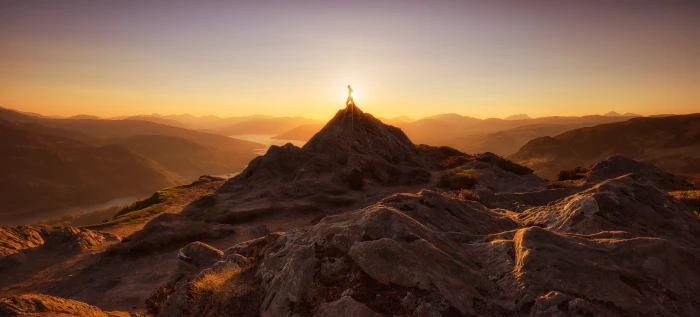 landscape photo of brown mountains during golden hour scotland 2k 4k 5k