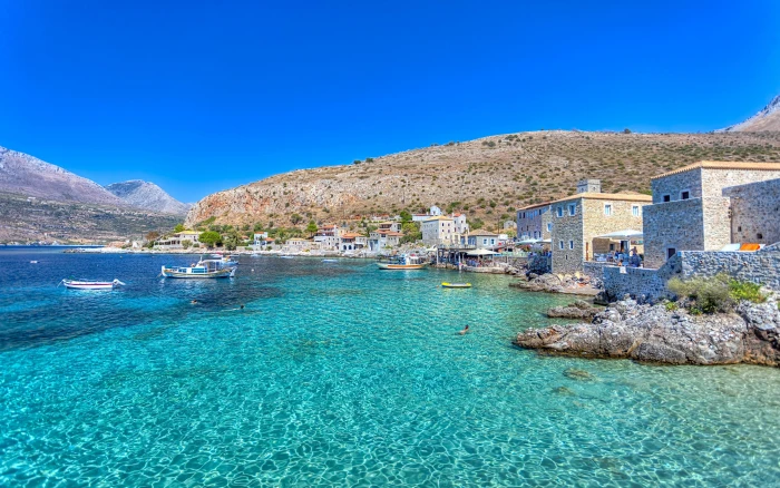 Lime Mani Peloponnese In Greece Blue Crystalline Water Hd Wallpapers For Mobile Phones Tablet And Laptop 2k 4k