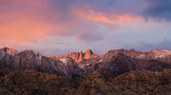 macOS Sierra New brown and white mountains Computers apple 2k 4k 5k
