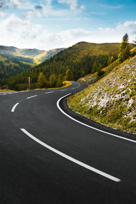 Nockalm Road Austria alpine roads curves drive drivers driving 2k