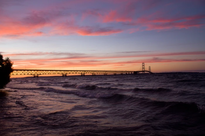 united states mackinaw city lake superior michigan mackinac bridge 2k 4k 5k