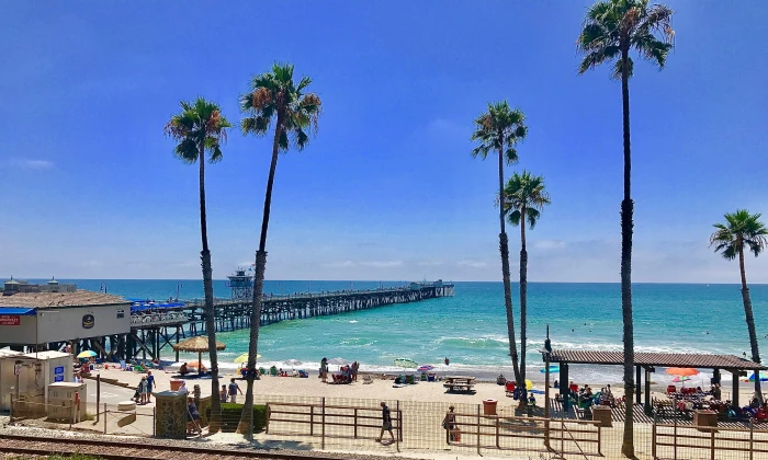 united states san clemente pier palm tree 2k 4k