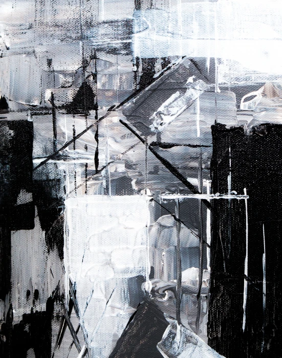 white and black abstract painting grey modern art outdoors 2k