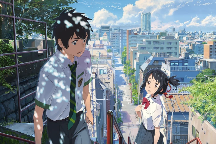 Your Name artwork anime girls Kimi no Na Wa Miyamizu Mitsuha 2k 4k 5k