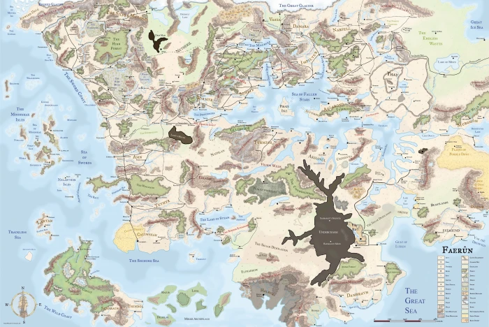 board Dragons dungeons fantasy Forgotten Realms rpg map 2k 4k 5k