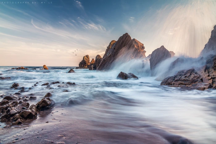 California Best Beaches in the World sunrise Corona Del Mar 2k 4k 5k