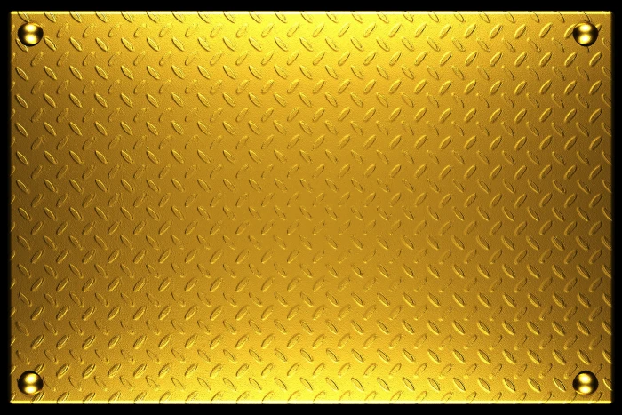 diamond plated gold frame metal texture background rivets 2k 4k