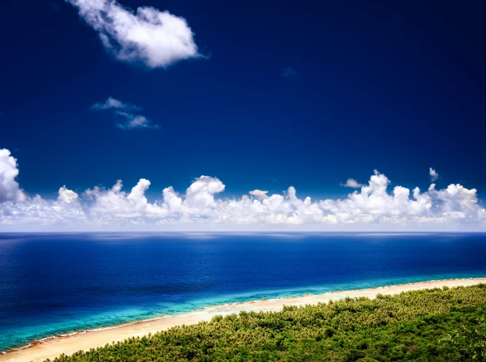 Guam Beaches HD Wallpaper beach and forest Travel Islands 2k 4k 5k