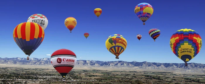 hot air balloon on sky colorado Balloons flying 2k 4k 5k