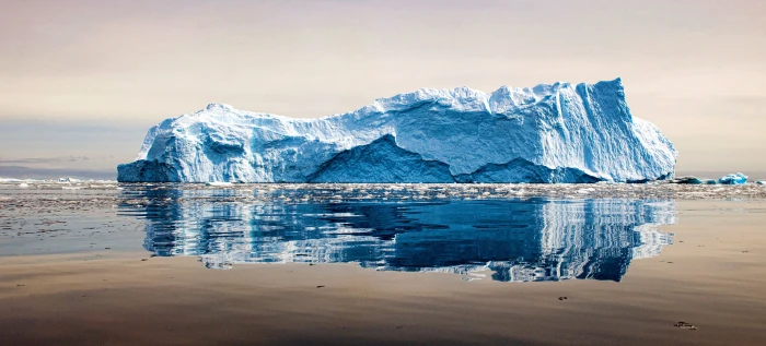 iceberg on body of water antarctica Christopher Michel 2k 4k 5k