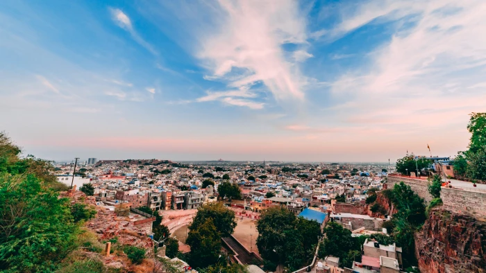 panoramic photography of houses and buildings under blue white sky during daytime 2k 4k 5k