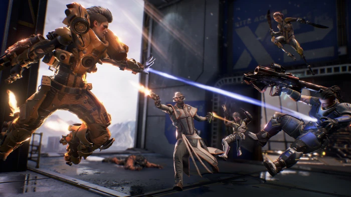 people wearing robot armor poster Lawbreakers screenshot 2k 4k 5k 8k