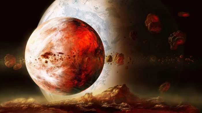 planet atmosphere scifi astronomical object sci fi fantasy art 2k 4k 5k 8k