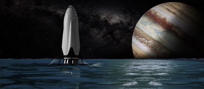 Spaceship Interplanetary Transport System Jupiter moon 2k 4k 5k 8k