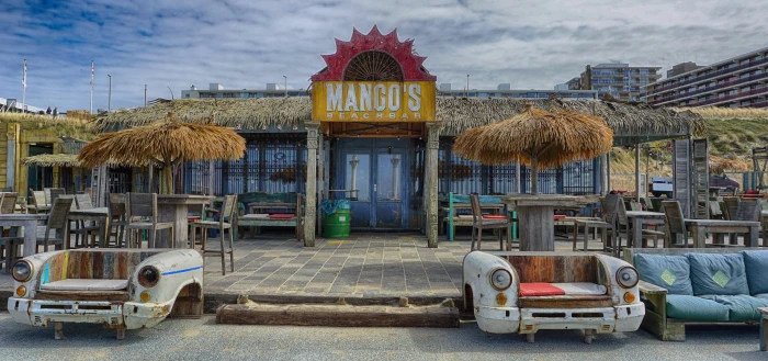 tiki motif Mango s storefront Bar Beach Holland Water beach bar 2k 4k 5k
