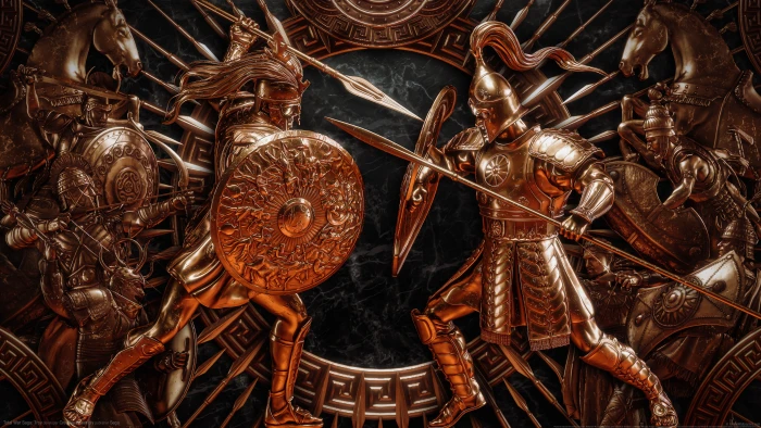 Total War Saga TROY video games ancient greece digital art 2k 4k 5k