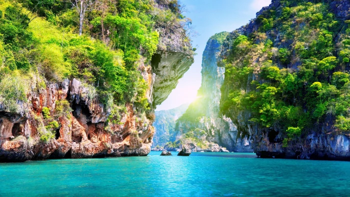 travel formation tourism cliff tourist attraction exotic 2k 4k