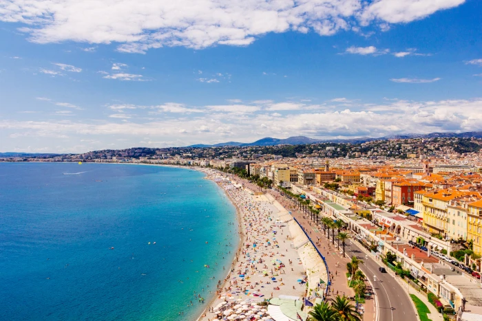 france nice city view sea c te beach promenade summer 2k 4k 5k