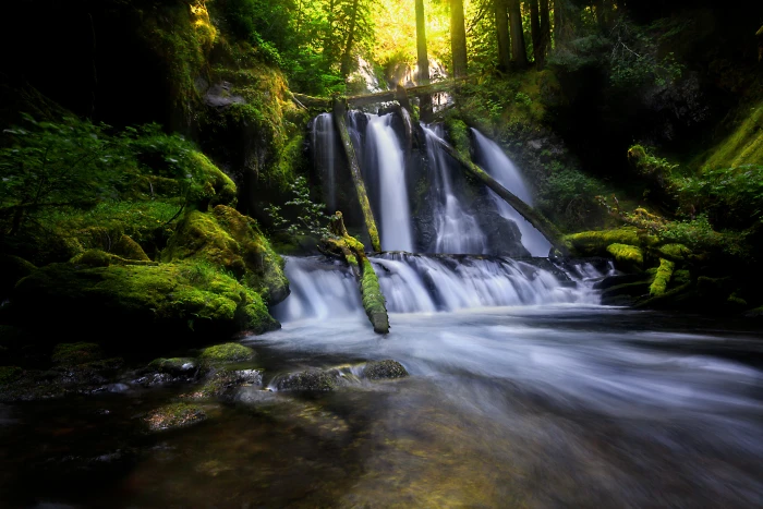 nature s waterfall Lower Panther Creek gifford pinchot washington 2k 4k 5k