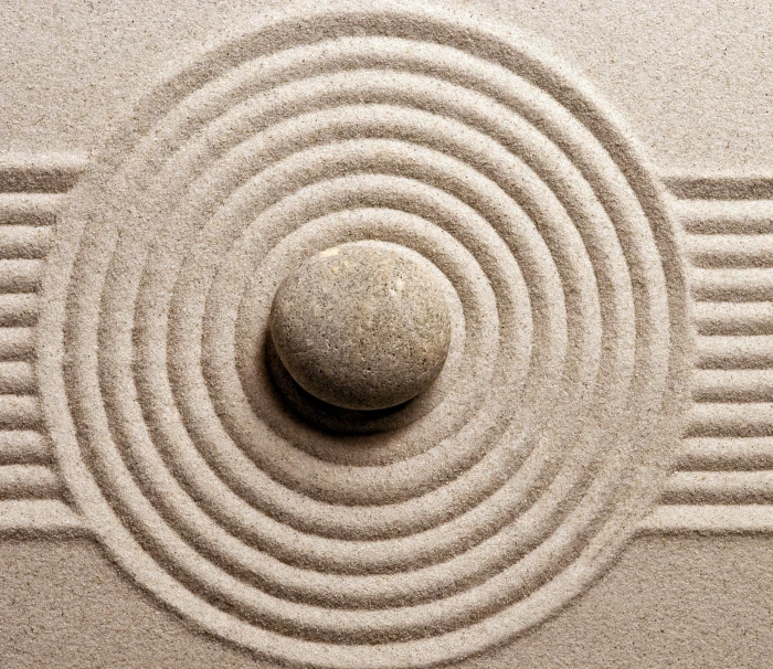gray rock stone sand harmony zen Garden relaxation 2k 4k
