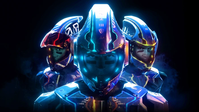 Laser League looking at camera portrait front view 2k 4k 5k 8k