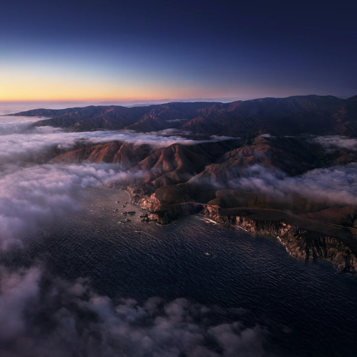 Mac OS Big Sur Apple Inc water mountains clouds landscape 2k 4k 5k