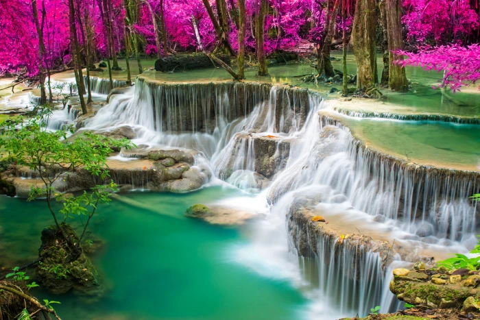 nature waterfall 2k 4k 5k