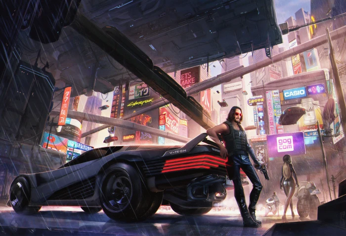 Video Game Cyberpunk Johnny Silverhand 2k 4k