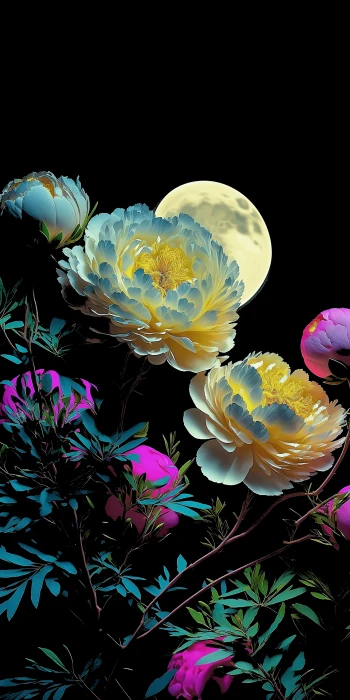 Flowers amoled minimalism