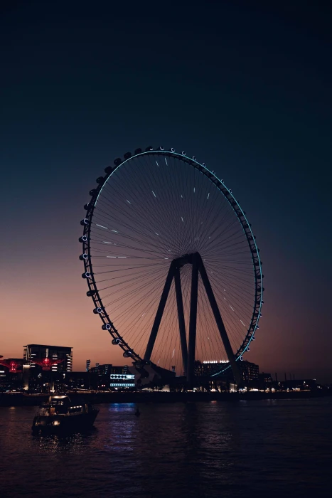 Ferris Wheel night sky 2k