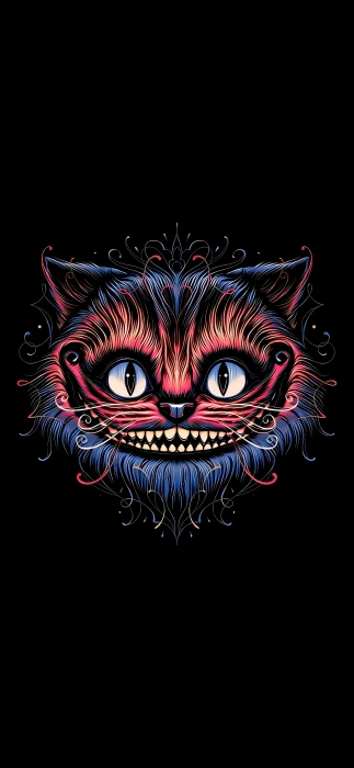 Cheshire Cat Smile amoled mobile