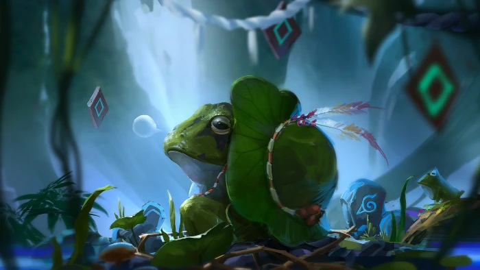 The Wise Toad Art digital art fantasy illustration 2k