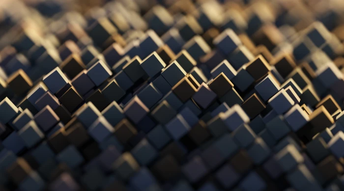 Abstract Cubes gray block art Artistic render blender 2k 4k