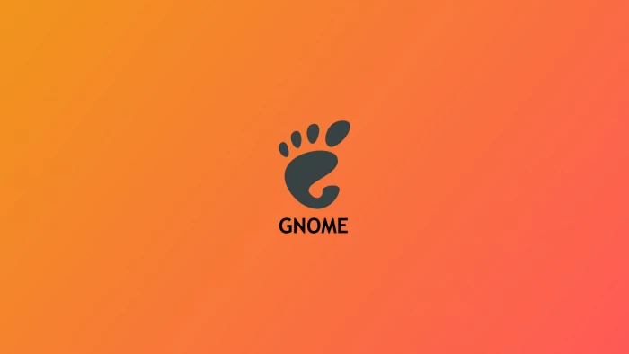 abstract GNOME orange logo Linux 2k
