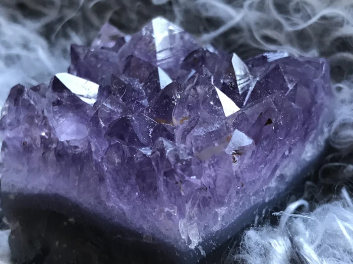amethyst citrine crystals macro gems minerals semi precious stone 2k 4k