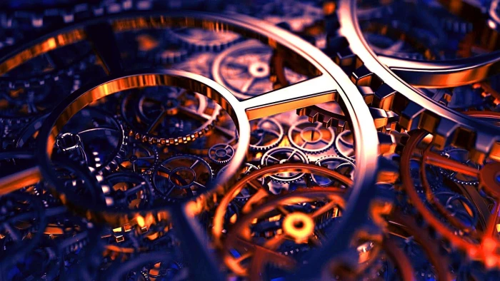 clock mechanism steampunk technology photography 2k