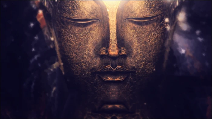 Gautama Buddha figurine face statue meditation spiritual 2k