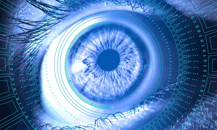 macro photography of eye information technology digital security 2k 4k 5k