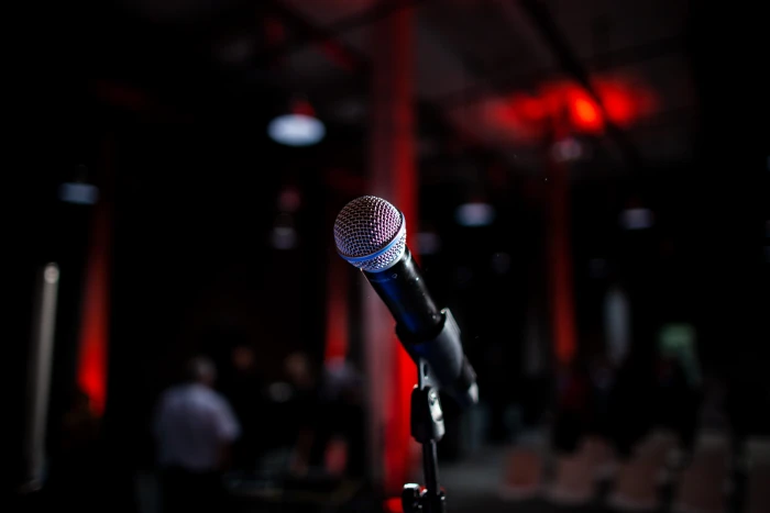 Microphone On Stand macro input device music performance 2k