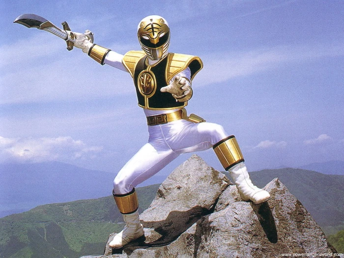 Power Ranger White Tomy TV Show Rangers