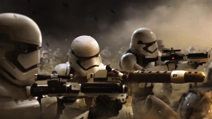 Star Wars Storm Troopers illustration The Force Awakens 2k 4k