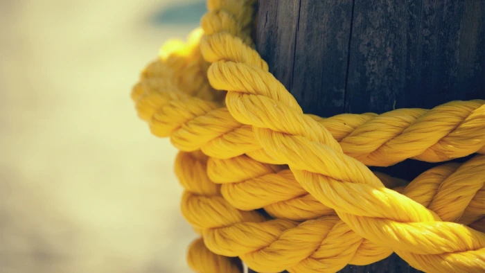 yellow rope at daytime macro ropes depth of field 2k